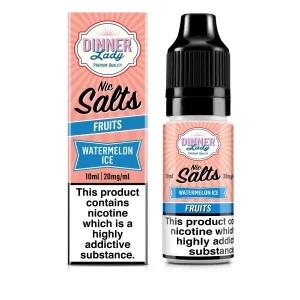 Watermelon Ice 10ml 20mg Bar Salt Dinner Lady