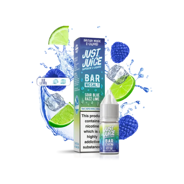 BLUE SOUR RAZZ LIME 20mg 10ml BAR Just Juice